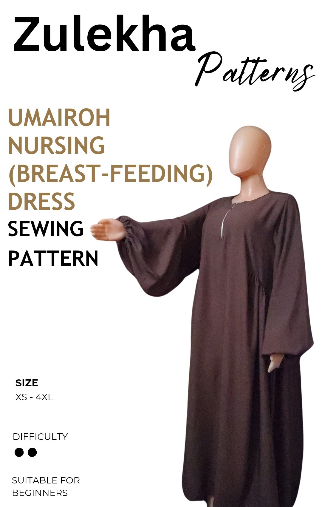 Umairoh Nursing Maxi Dress